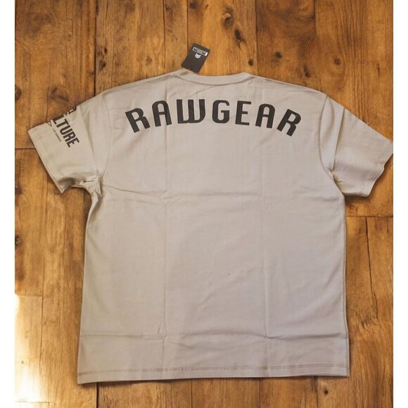 Rawgear T-Shirt Men's Size 2XL Ivory Original Oversized Short Sleeves RG413 - Picture 1 of 8